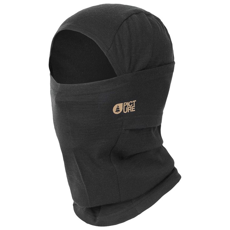 Picture Cagoule Ovina Merino Bataclava Black Overview