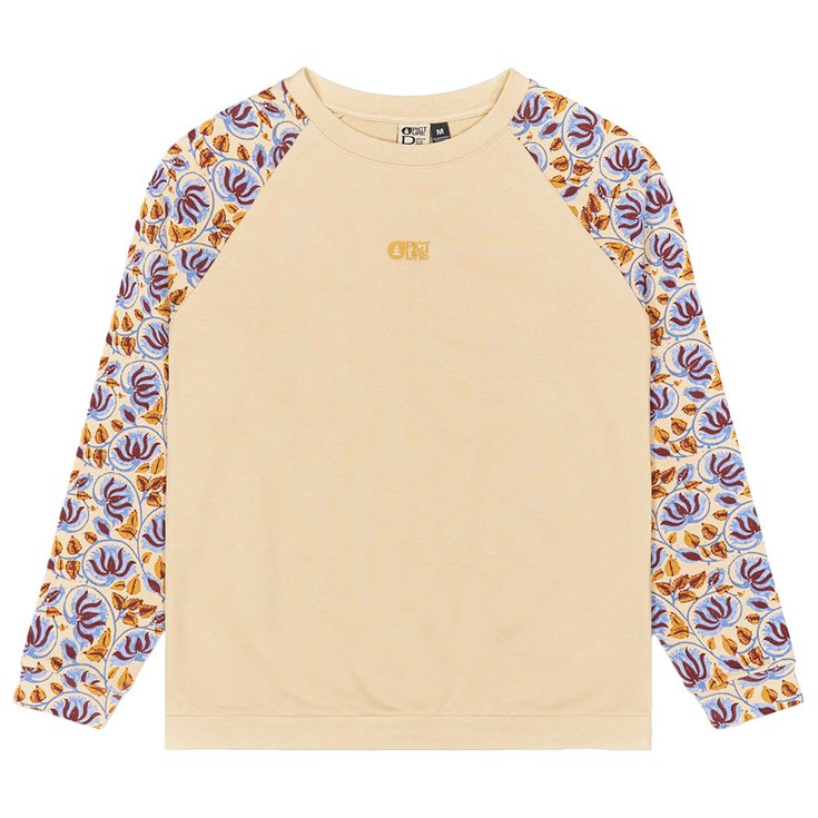 Picture Sweaters Blayr Printed Crew Wood Ash Voorstelling