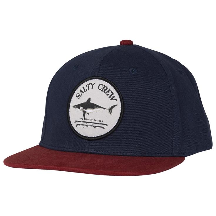 Salty Crew Cap Bruce Boys 6 Panel Navy Red Overview