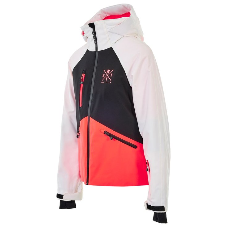 Watts Giubbotto tecnico Summit Blanc Fluo Pink Presentazione