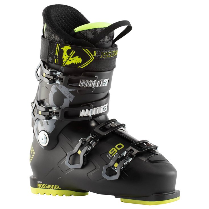 Rossignol Chaussures de Ski Track 90 Black Yellow Dos
