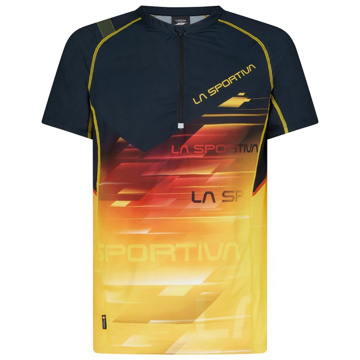 La Sportiva Trail tee-shirt Xcelerator T-Shirt M Black Yellow Overview