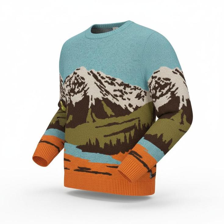 Picture Pull Gibow Knit Sweater Mountain Présentation