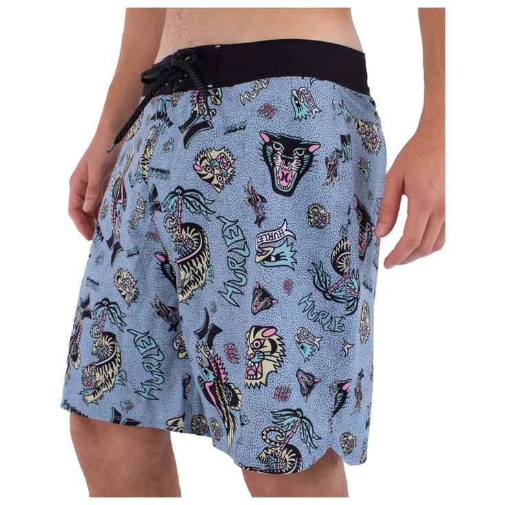 Hurley Badeshort Phantom Art 18' Worker Blue Präsentation