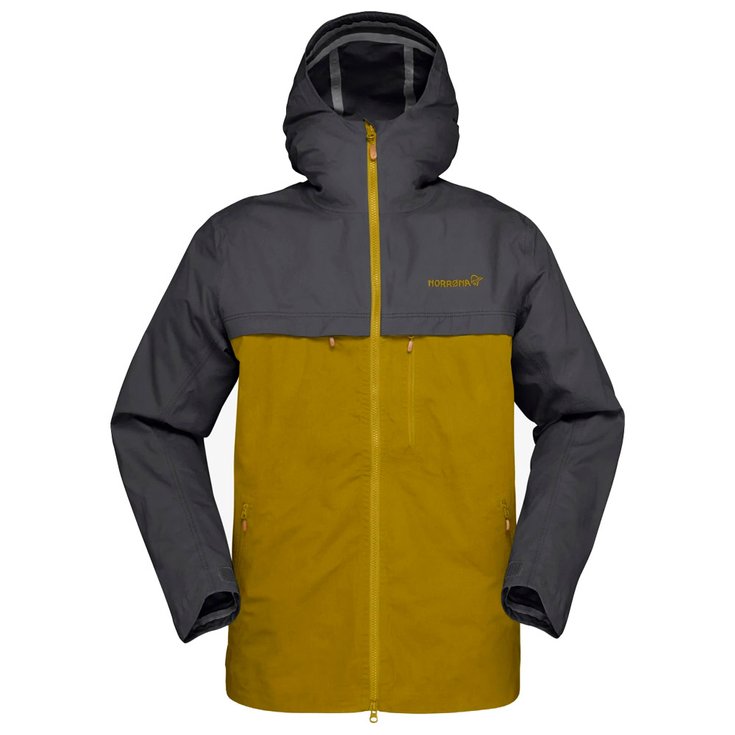 Norrona Technische Jacke Svalbard Cotton Jkt M's Slate Grey/Golden Palm Präsentation