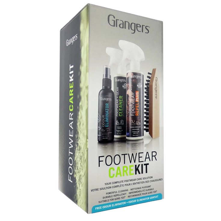 Grangers Pflegeprodukt Footwear Care Kit Präsentation