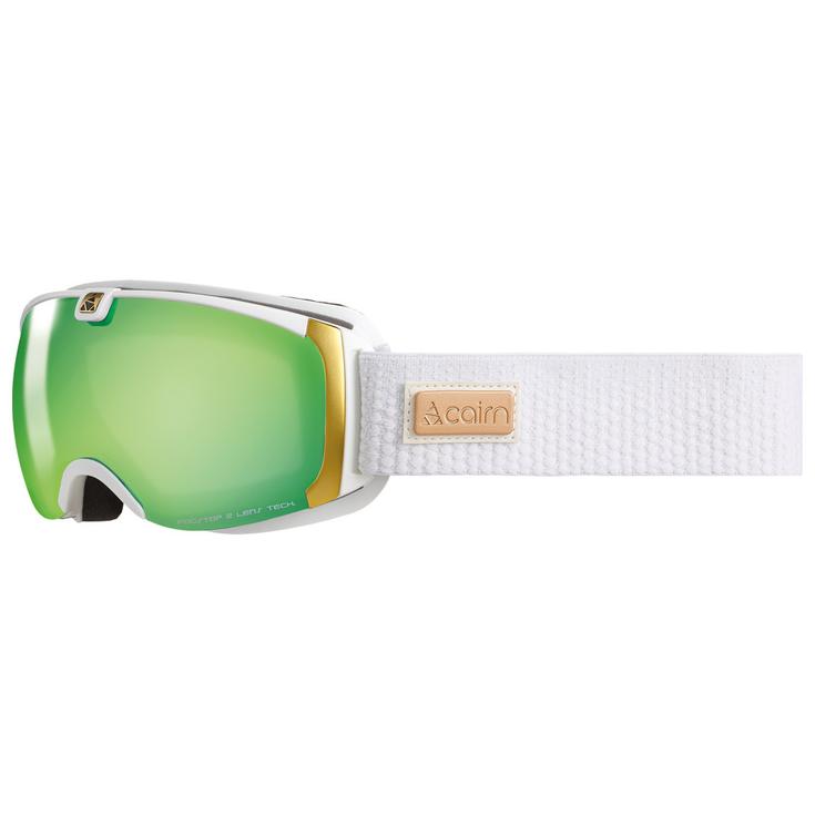 Cairn Maschera Pearl Mat White Green Spx 3000 Ium Presentazione