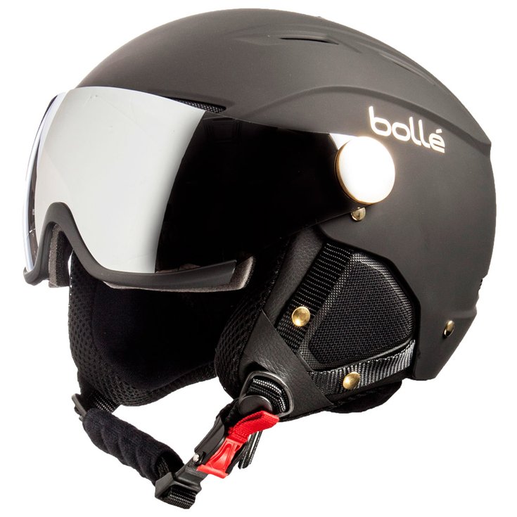 Bolle Helmet W/ Visor Backline Visor Soft Black & Gold With Silver Gun Mirror  + Lemon General View