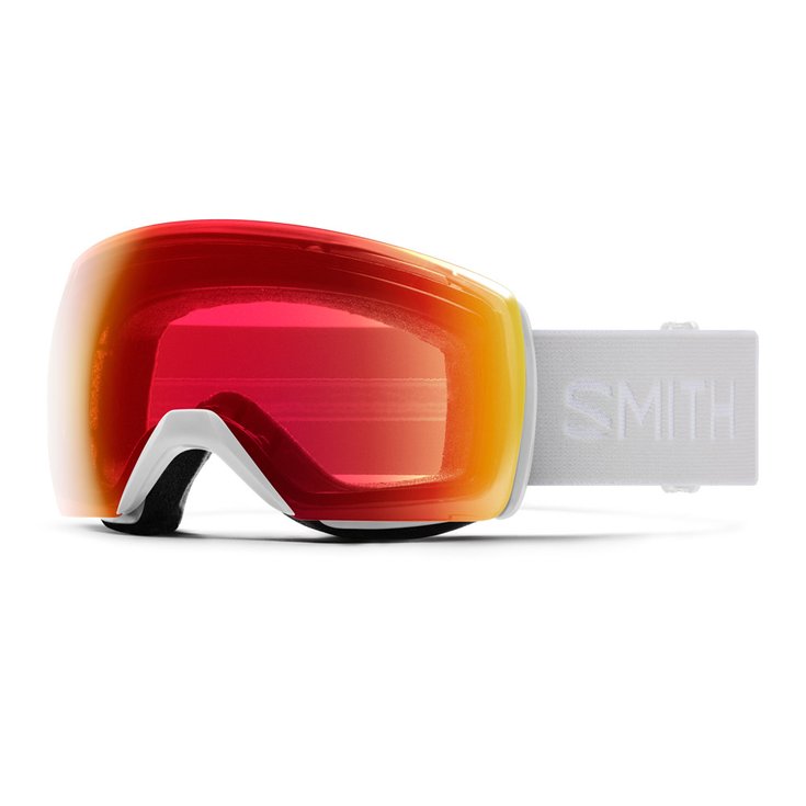 Smith Skibrillen Skyline XL White Vapor Chromapop Photochromic Red Mirror Voorstelling