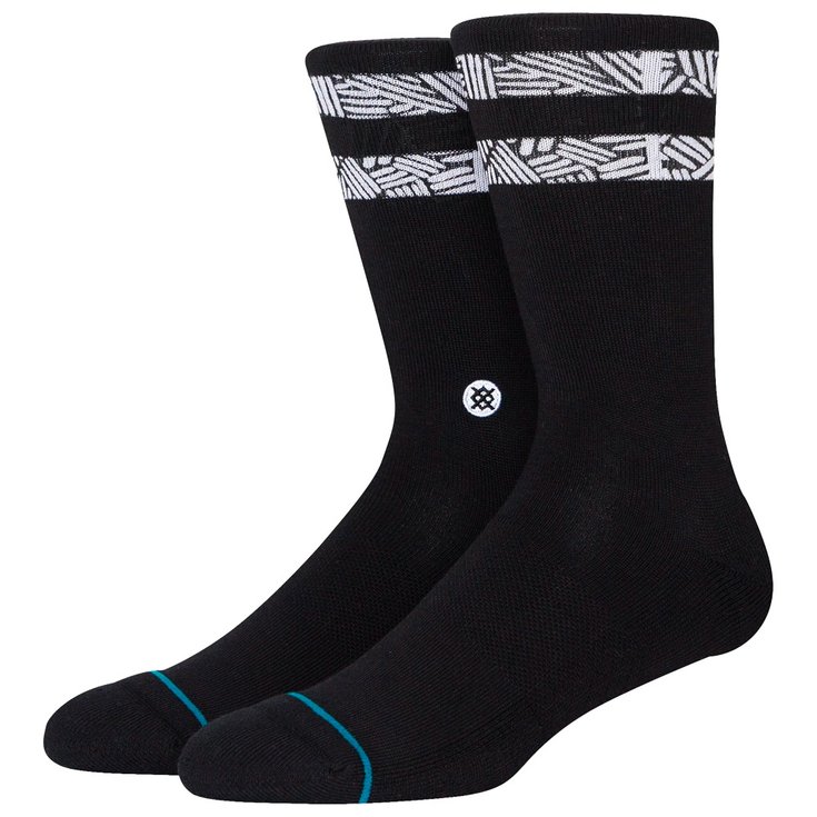 Stance Socken Print & Pattern Socks Scratched Black Präsentation