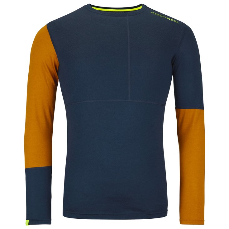 Ortovox 185 Rock'n'wool Long Sleeve M Deep Ocean 