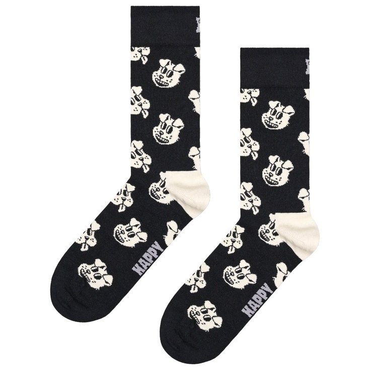 Happy Socks Socks Crew Socks Doggo Black Overview