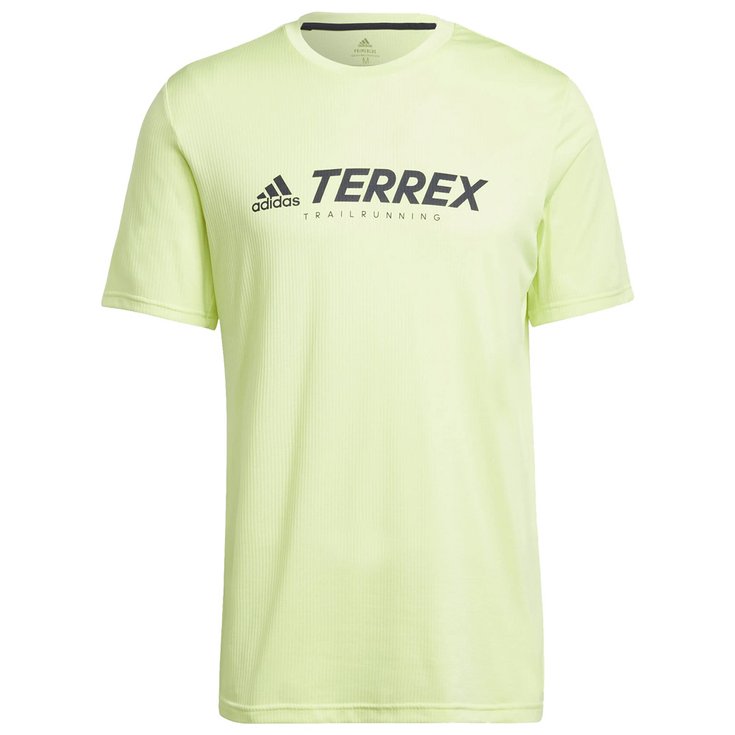 adidas Trail tee-shirt Terrex Primeblue Trail Functional Logo Pulse Yellow Overview