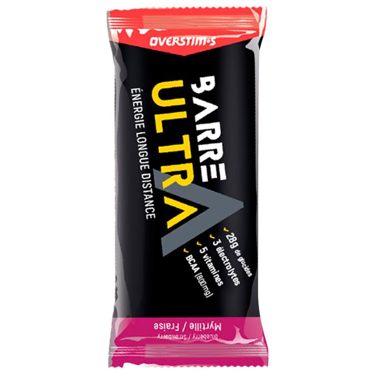 Overstims Barrette energetiche Ultra Bar 40 g. Fraise & Myrtille Presentazione