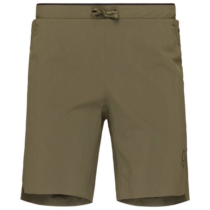 Norrona Pantaloncini da trail senja flex1 9" Shorts M's Olive Night Presentazione