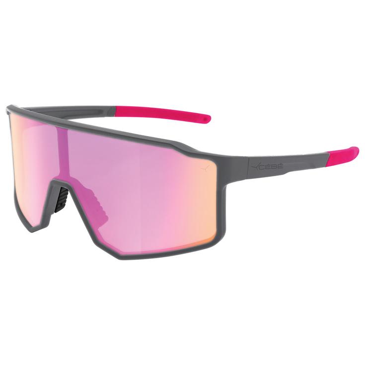 Cebe Sunglasses Outflow Matt Light Grey Rose Red Mirror Photochromic Overview