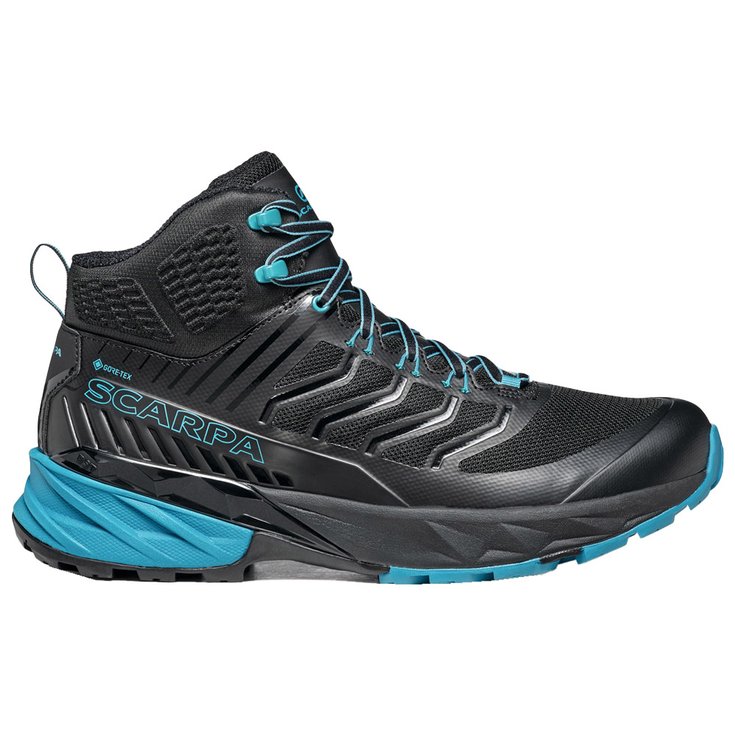 Scarpa Fast Hiking Shoes Rush Mid Gtx Black Ottanio Overview
