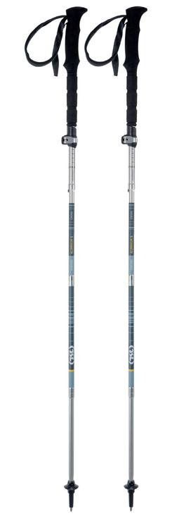 TSL Skistöcke Hiking Alu 5 Cross Twist Blue Grey Präsentation