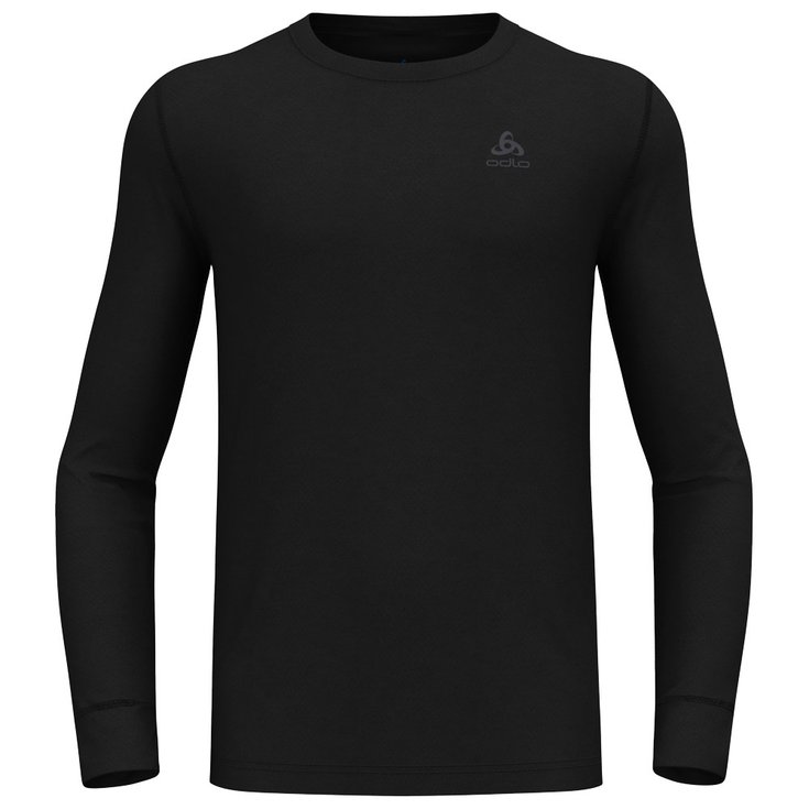 Odlo Funktionsunterwäsche Top Crew Neck L/S Merino 200 Black Präsentation