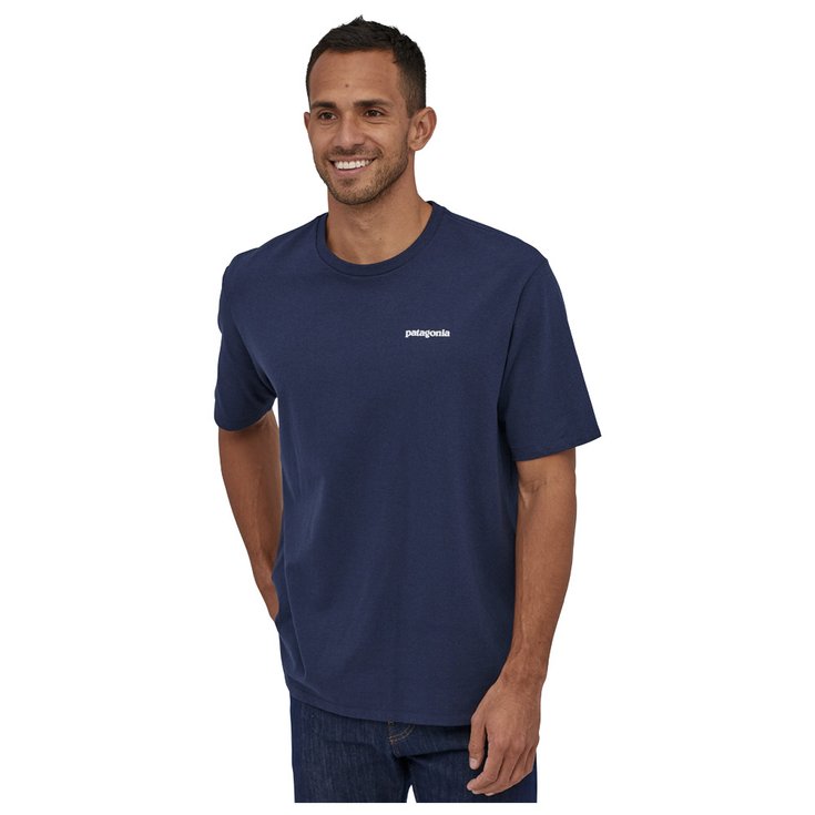 Patagonia Tee Shirt P 6 Logo Responsibili Tee Classic Navy Summer 2023 Glisshop