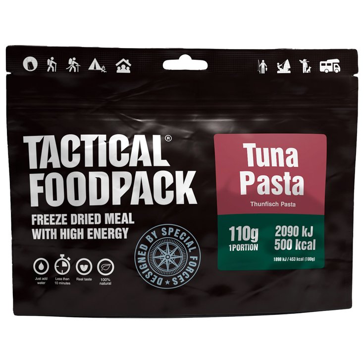 Tactical Foodpack Comida liofilizada Pâtes au Thon 110g Presentación
