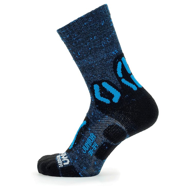 Uyn Chaussettes Outdoor Explorer Jr Black French Blue Voorstelling