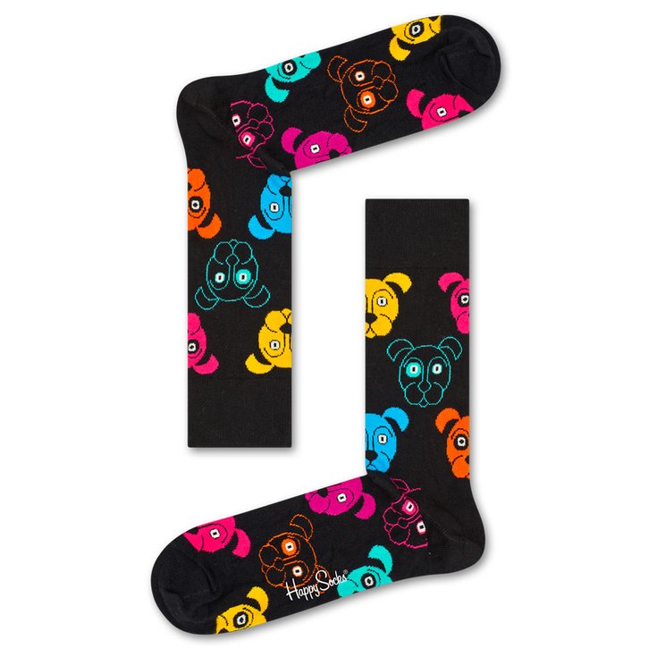 Happy Socks Socks Dog Black Overview