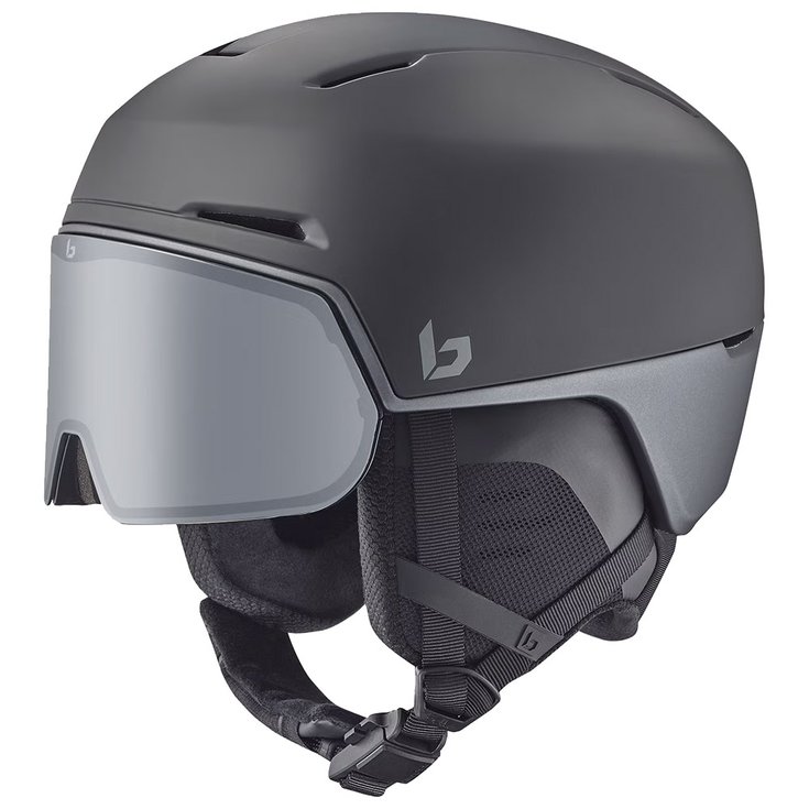 Bollé Casco con visera X-Fusion Black Steel Matte Photochromic Silver Presentación