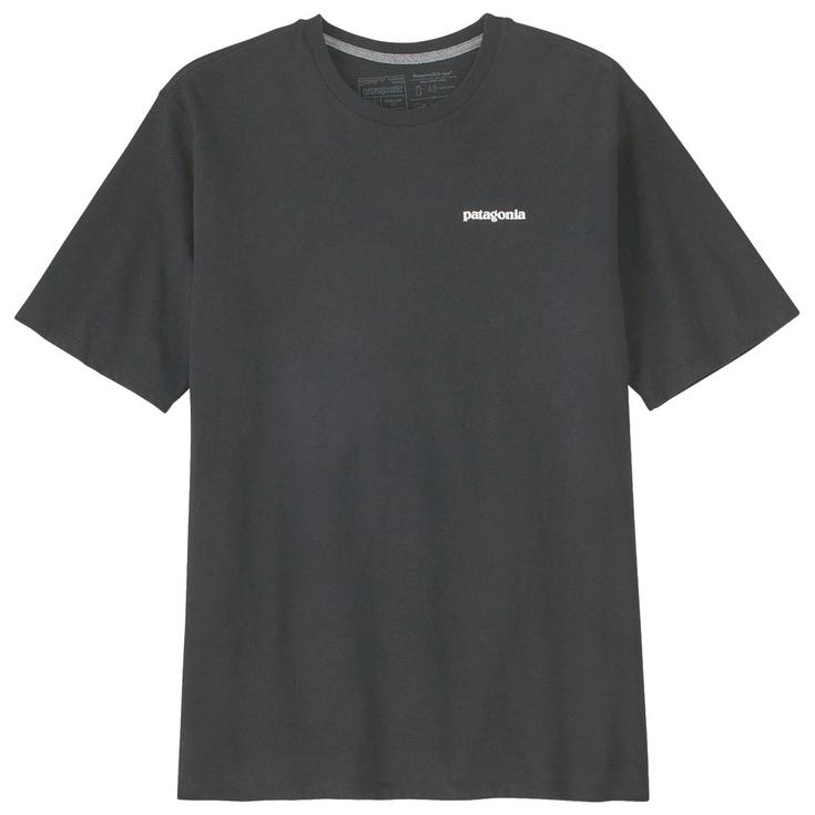Patagonia T-shirts P-6 Logo Black Voorstelling