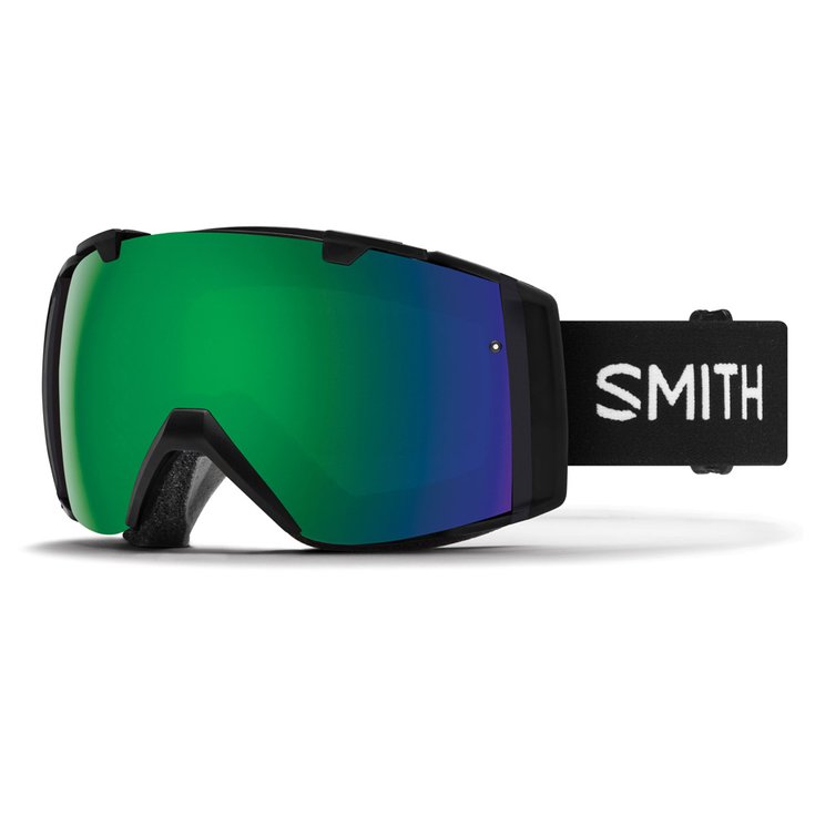 Smith Masque de Ski I/O Black ChromaPop Sun Green Mirror + ChromaPop Storm Rose Flash Présentation