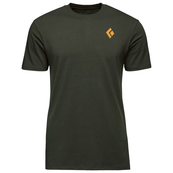 Black Diamond T-shirts M Mountain Badge Tee Cypress Voorstelling