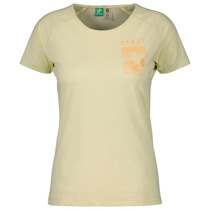 Scott Hiking tee-shirt Defined Dri W's Tee Soft Yellow Overview