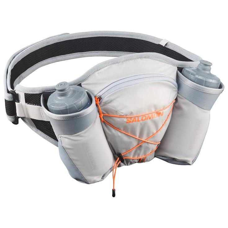 Salomon Ceinture Running Cross Belt 2 Bottles Gray Violet Quarry Nectarine 