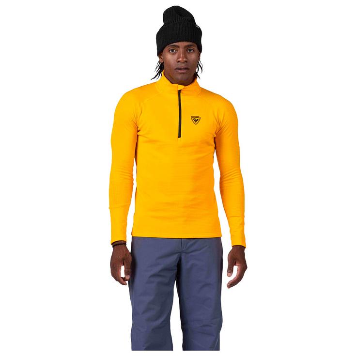 Rossignol Fleece Blackside Fleece Half Zip Saffron Yellow Overview