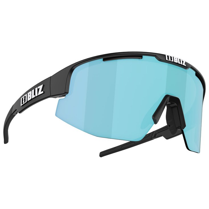 Bliz Occhiali da sole Matrix Old Matte Black Smoke Ice Blue Mirror Presentazione
