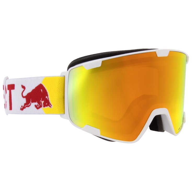 Red Bull Spect Masque de Ski Park Matt White Orange Red Mirror Présentation