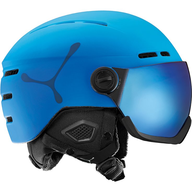 Cebe Visor helmet Fireball Matt Blue Blue Flash Mirror + Yellow Flash Mirror Overview
