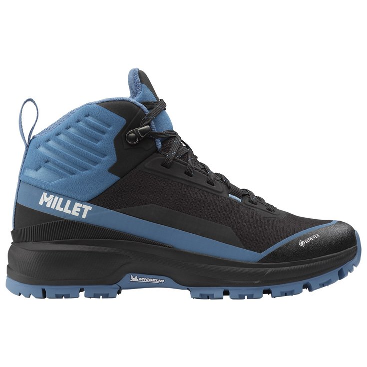 Millet Botas de senderismo Wanaka Mid Gore-Tex W Black Coronet Blue Presentación