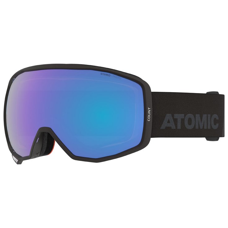 Atomic Masque de Ski Count Photo Black Blue Stereo Photo Voorstelling