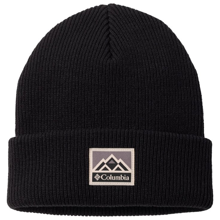 Columbia Mutsen Whirlibird Cuffed Beanie Black Mountains Voorstelling