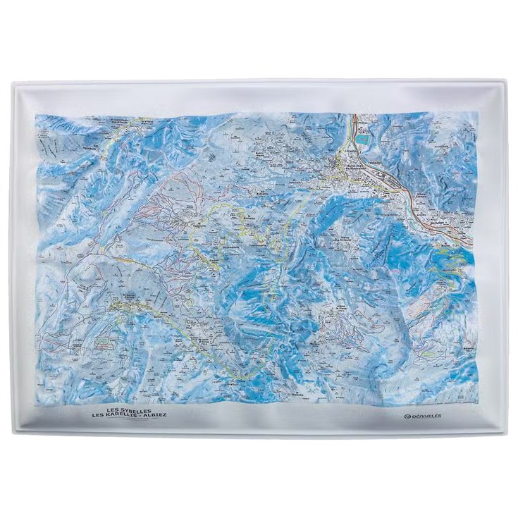 Deniveles Carte 3D Domaines Les Sybelles Présentation