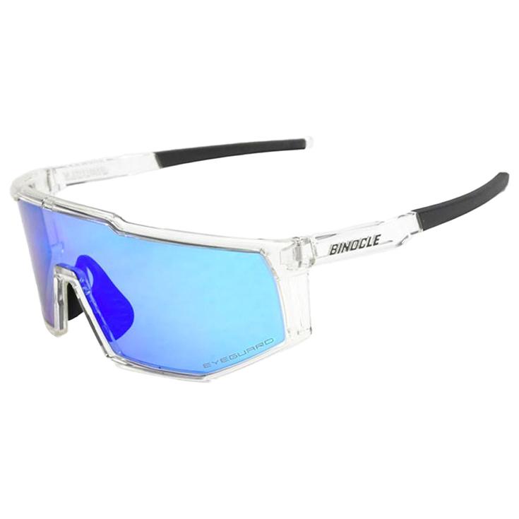 Binocle Eyewear Zonnebrillen Horizon Shiny Translucide Blue Mirror Polarized Voorstelling