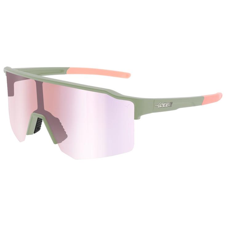 Cebe Zonnebrillen Outflow 2 S Lite Matt Light Green Vario Grey Pink Revo Voorstelling