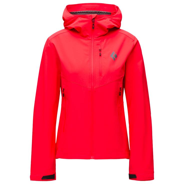 Black Diamond W Dawn Patrol Softshell Coral Red 