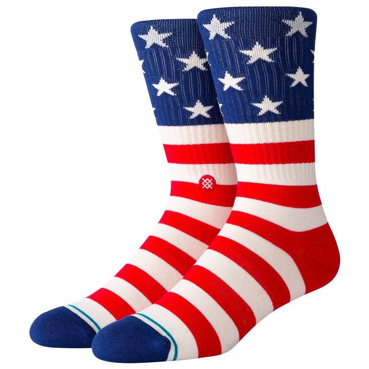 Stance Sokken Print & Pattern Socks The Fourth St Crew Red Voorstelling