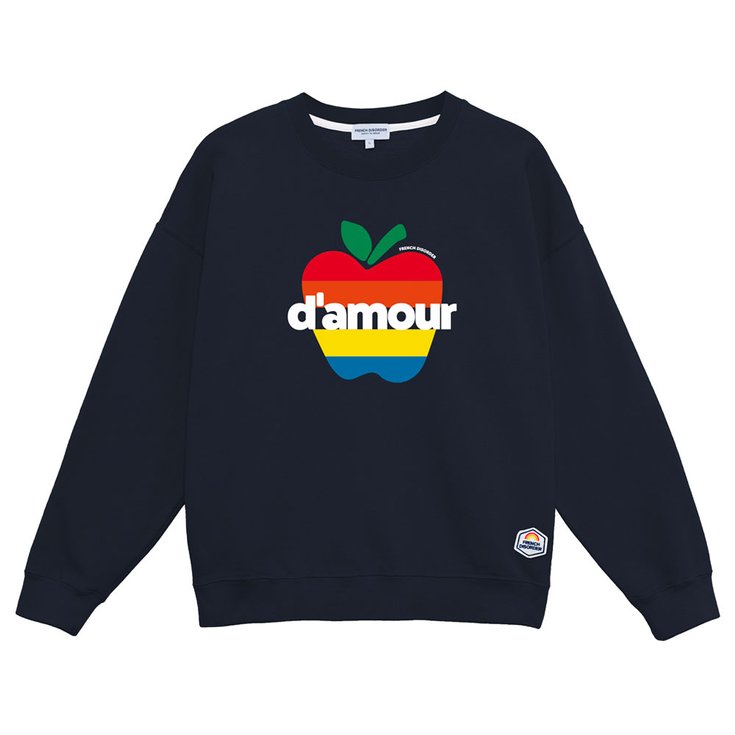 French Disorder Sweatshirt Rosie Pomme D'Amour Navy Präsentation