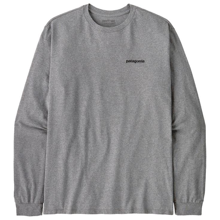 Patagonia Camiseta P-6 Logo Responsibili-Tee L/S Gravel Heather Presentación