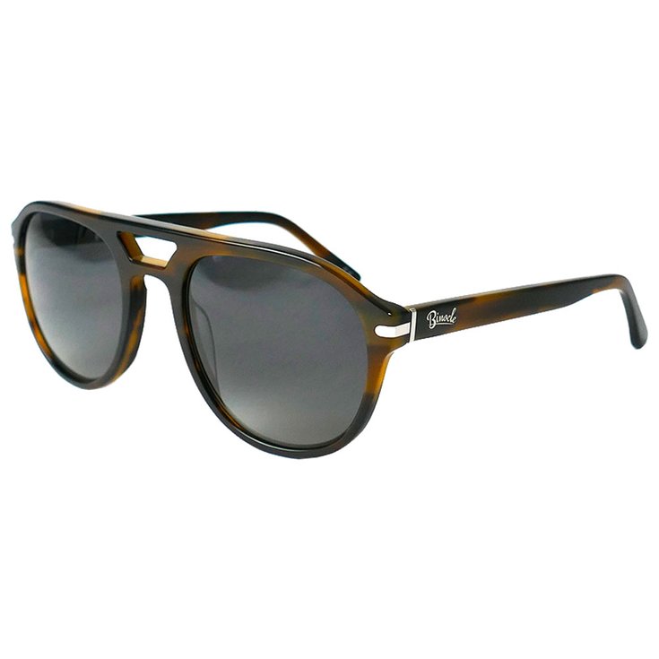 Binocle Eyewear Occhiali da sole Bradley Tortoise Shiny Gradient Grey Polarized Presentazione