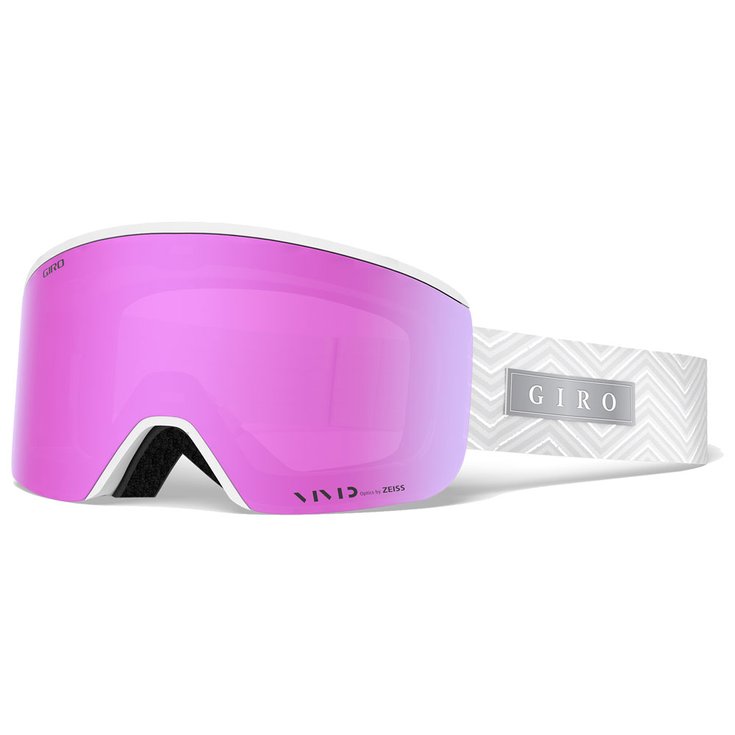 Giro Goggles Ella White Zag Vivid Pink + Vivid Infrared Overview
