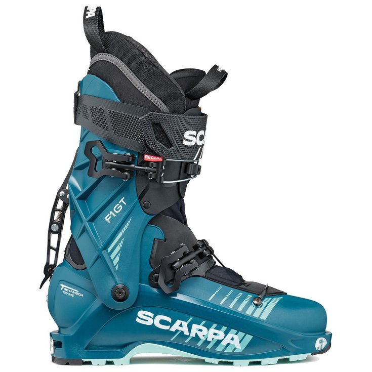 Scarpa Chaussures de Ski Randonnée F1 Gt Wmn Petrol Aqua 